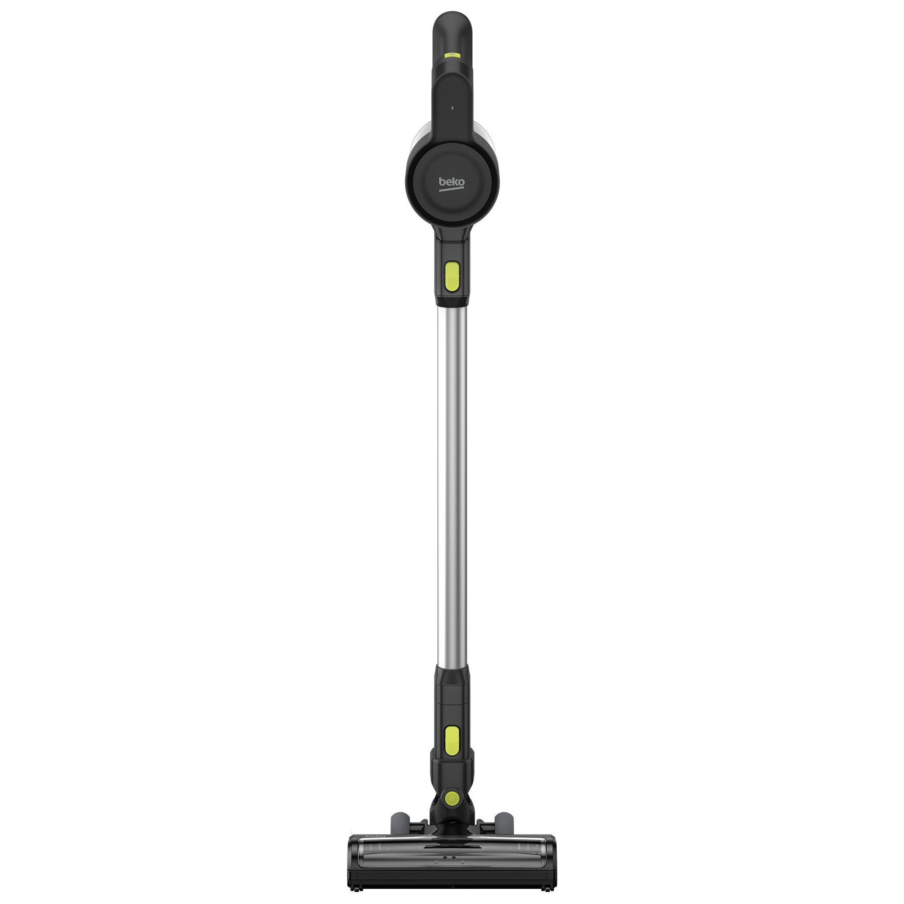 Aspirator Vertical BEKO ErgoClean VRT51225VB, 0.55l, 25.2V, Autonomie maxima 45 min, PerformCyclone, Argintiu-Negru