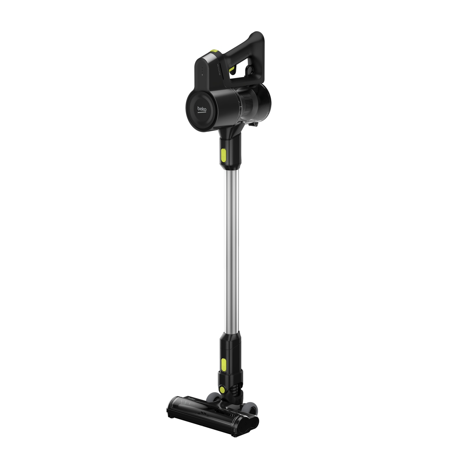 Aspirator Vertical BEKO ErgoClean VRT51225VB, 0.55l, 25.2V, Autonomie maxima 45 min, PerformCyclone, Argintiu-Negru
