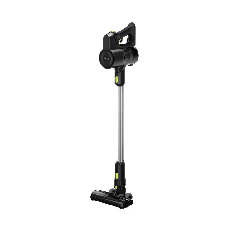 Aspirator Vertical BEKO ErgoClean VRT51225VB, 0.55l, 25.2V, Autonomie maxima 45 min, PerformCyclone, Argintiu-Negru