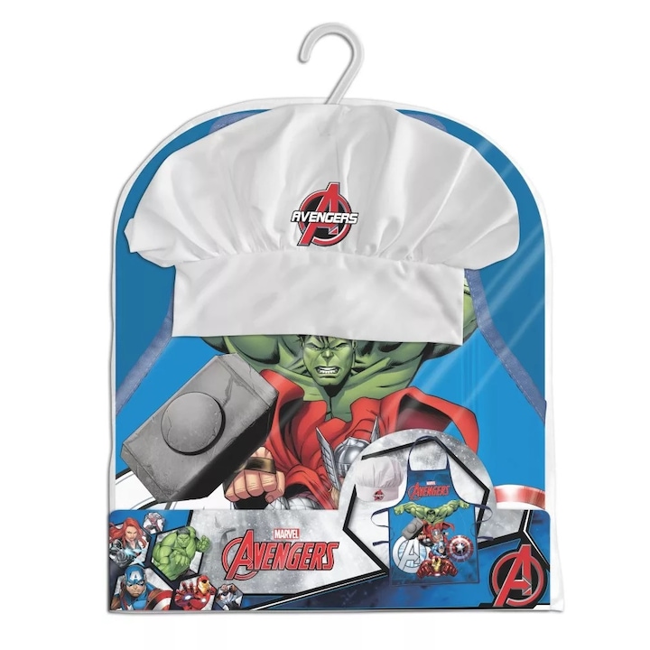 Комплект престилка с шапка за готвене Avengers/Отмъстителите, 2 части