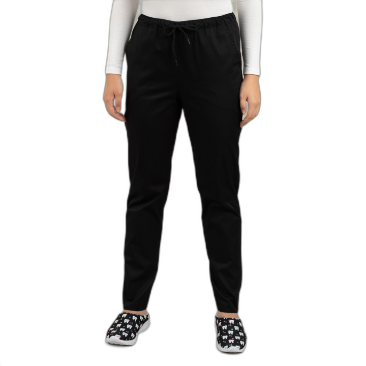 Pantaloni medical unisex Clio, cu snur, Negru, XXL