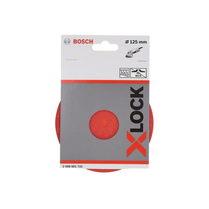 Placa de slefuire cu scai Bosch, 125mm, cu X-LOCK, pentru polizor unghiular