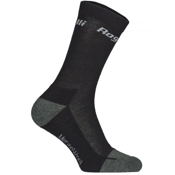 Чорапи за колоездене Coolmax, Rogelli, Полиестер/Полиамид/Еластан, Черен, Черен, 40-43