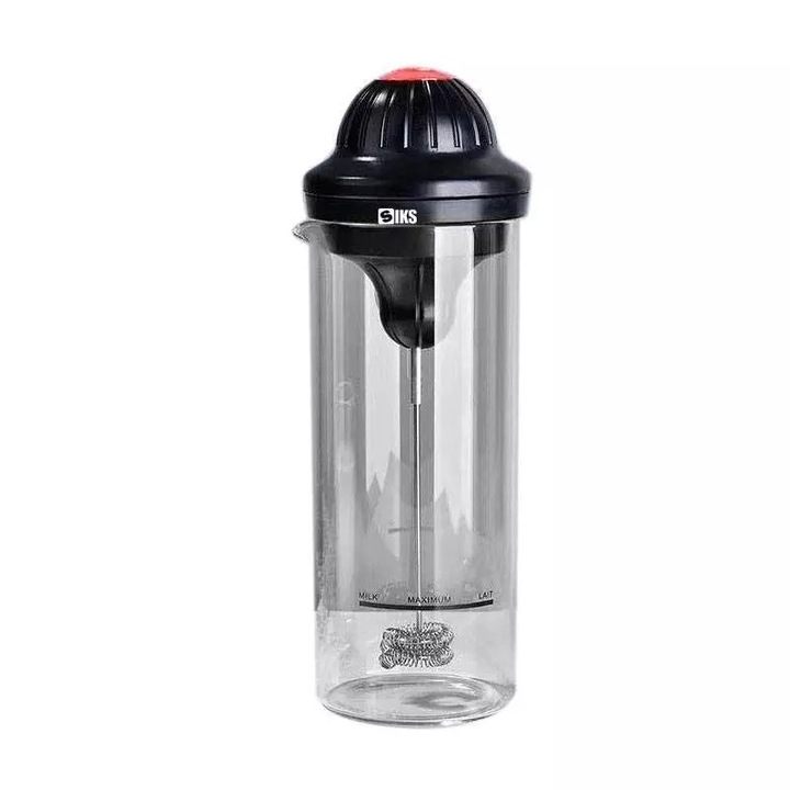 Spumator electric de lapte SIKS cu pahar 450 ml, cu baterii