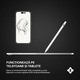 Stylus Pen Universal Zoopie®, pentru Tableta, Telefon, iPad 2010-2017, Android si Windows, Pix Tableta Capacitiv, Creion Digital, Touch Pen cu Varf din Cupru, Magnetic, USB-C, Alb