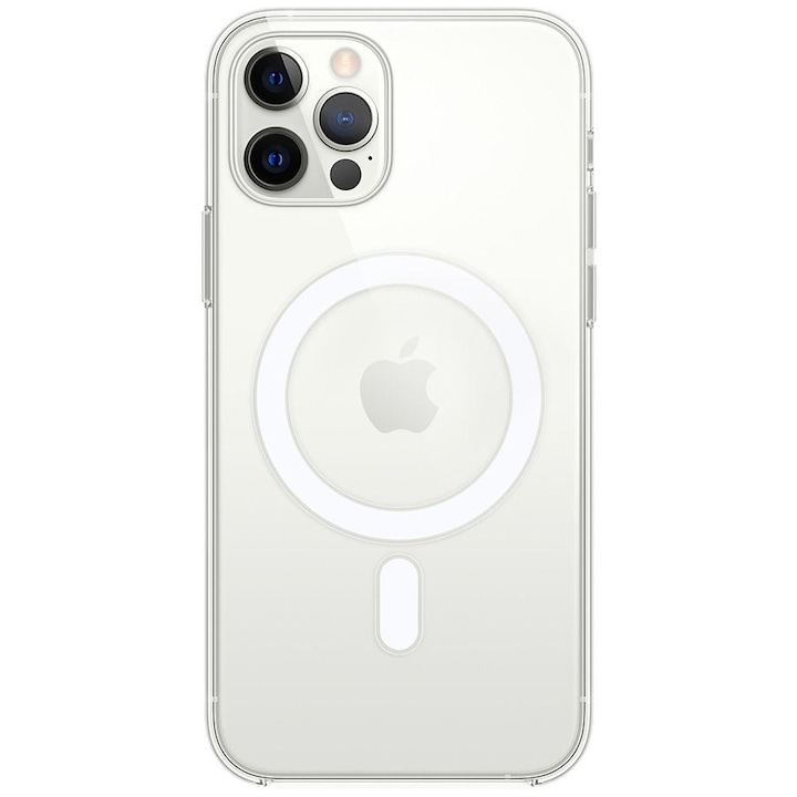 iPhone 13 tok mágnesgyűrűvel, átlátszó, ütésálló tok, vezeték nélküli töltővel kompatibilis, puha TPU, akril, mágnes, átlátszó