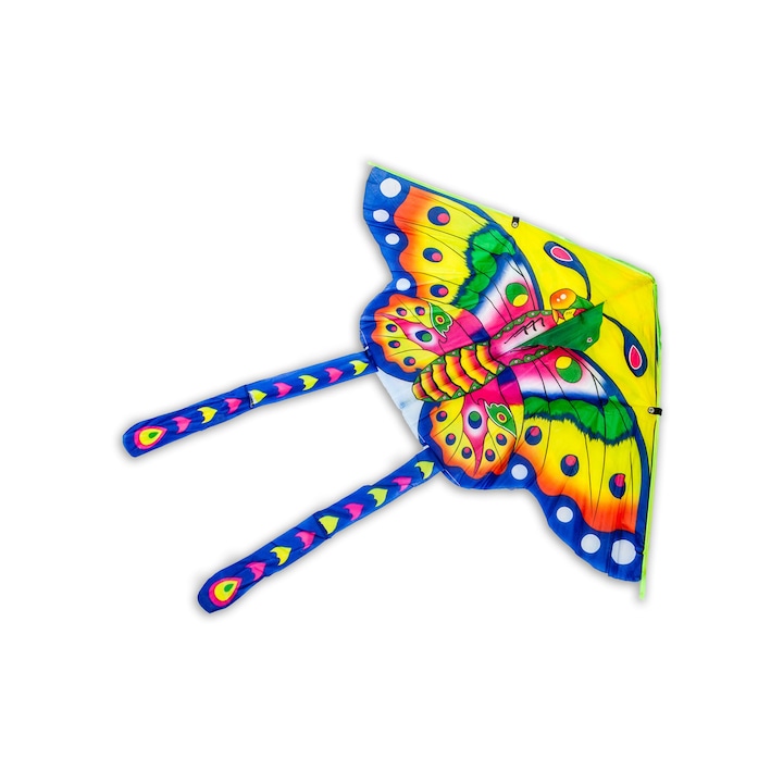 Zmeu urias in forma de fluture, Zola, pentru copii, multicolor, 90 cm