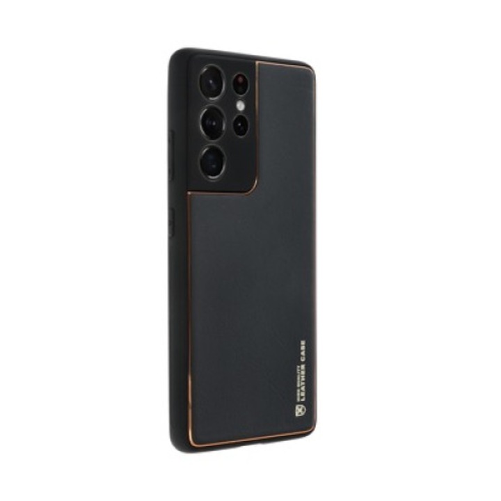 Forcell bőr tok Samsung A13 5G telefonhoz, fekete