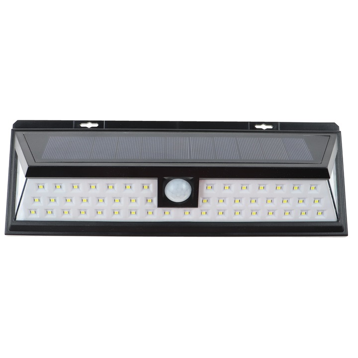 LED napelemes lámpa, 5W, 360lm, hideg fény, mozgásérzékelővel, 3 világítási mód