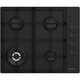 Plita incorporabila Arctic ARGW64125SB , Gaz, 4 arzatoare , Wok, Aprindere electrica, Negru