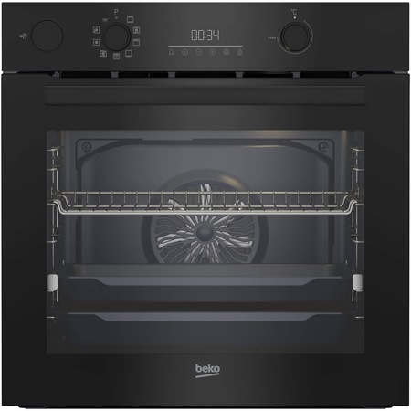 Cuptor incorporabil Beko BBIS17300BPSE, Electric, 72 l, Steam Assisted Cooking, 9 functii de gatire, AEROPerfect, Autocuratare pirolitica, SteamShine Cleaning, Grill, 3D Cooking, Clasa A+, Negru