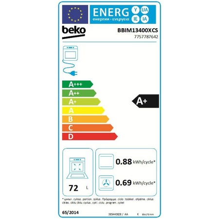 Cuptor incorporabil Beko BBIM13400XCS, Electric, 72 l, Multifunctional, AEROperfect, Autocuratare catalitica, 13 functii de gatire, SoftClose , Rafturi telescopice, Grill, 3D Cooking, Clasa A+, Negru