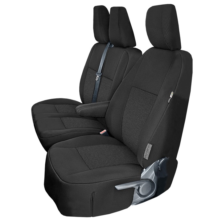 Комплект специални калъфи за седалки за Mercedes Vito III W447 след 2014 г., 6 бр., 1 плюс 2 седалки