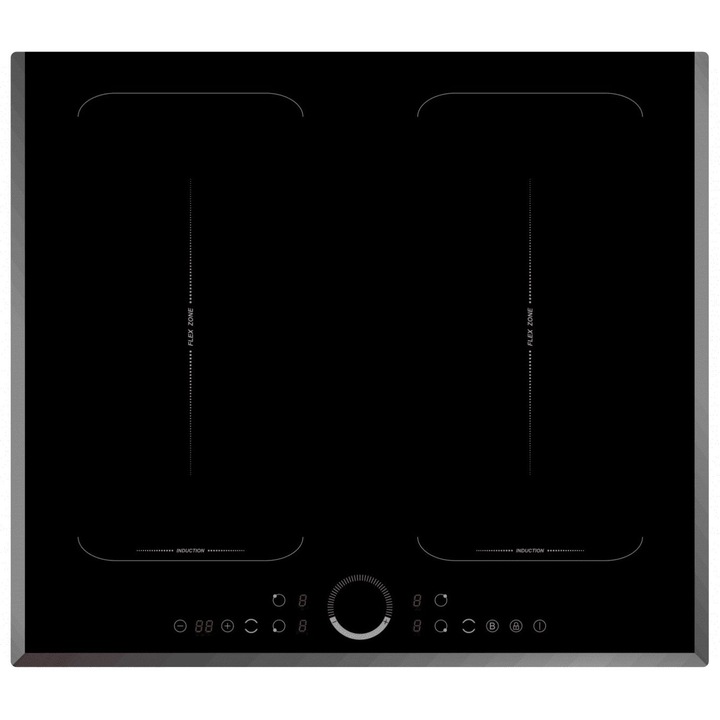 Plita incorporabila MPM 45 GMH 16, Gaz, 3 zone de gatit, 45 cm, Negru