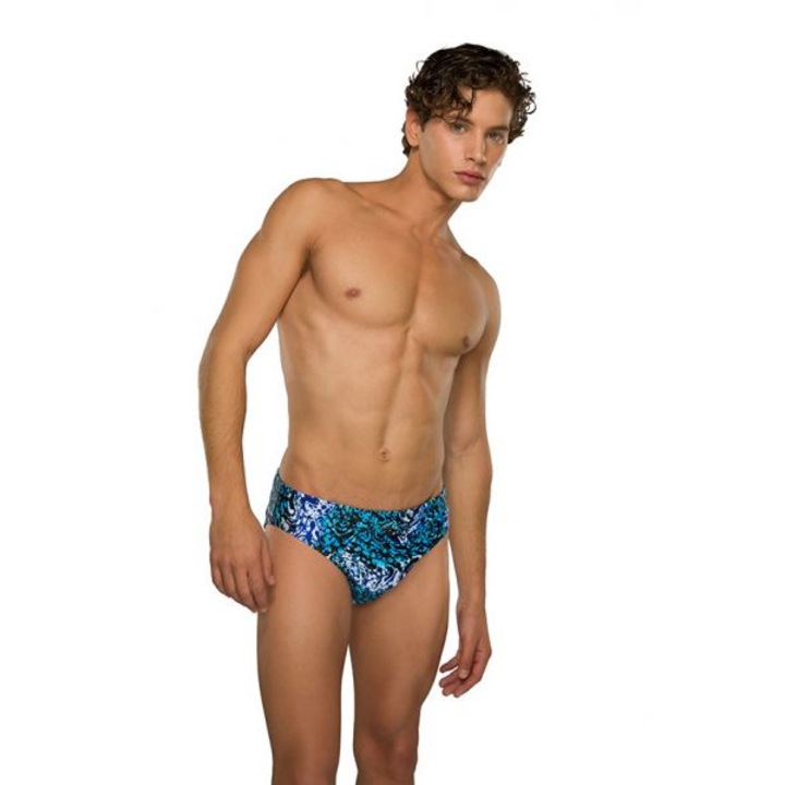 Costum inot Maru Water Marble Pacer Brief, barbati, multicolor, marimea 26"