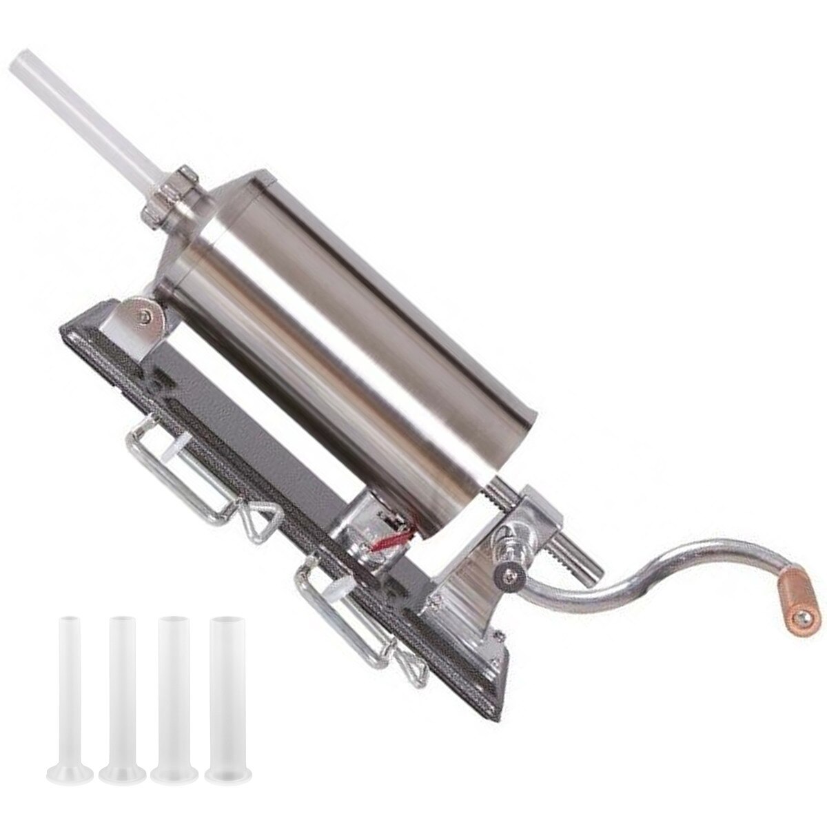 Aparat de umplut carnati orizontal , inox , 5kg, 4 palnii incluse