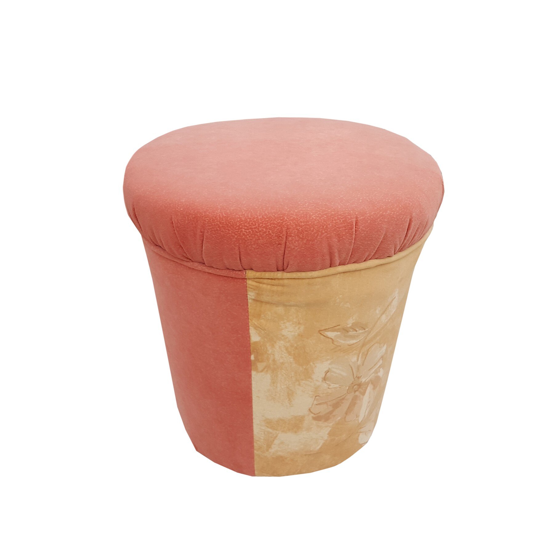 Taburet Alina, Stofa Rose, 45 x 42 cm