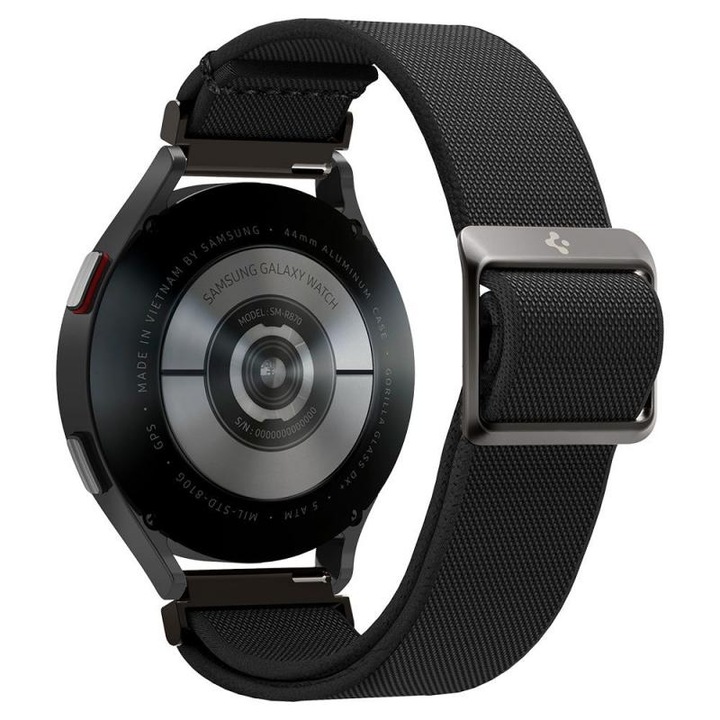 Каишка Spigen Fit Lite, съвместима със Samsung Galaxy Watch 4/5/5 Pro 40/42/44/45/46 мм черен