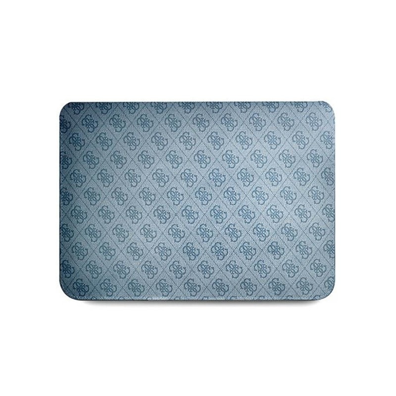 Husa Premium Guess Sleeve Uptown Triangle Logo, Compatibila Cu Laptop / Macbook Pro / Air 13inch, Albastru - 39981