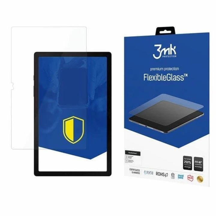 Folie protectie sticla securizata 3mk FlexibleGlass compatibila cu Samsung Galaxy Tab A8 10.5 inch, Transparent