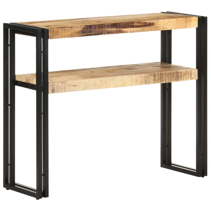 Конзолна маса vidaXL, 90x30x75 cм, Грубо мангово дърво, 10.45 Kg