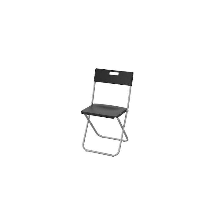 CST szék szett, 4 db, összecsukható, rozsdamentes acél, maximális támogatott súly 100kg, fekete