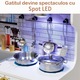 Set Bucatarie pentru Copii din Lemn Natural, FrenchCuisine, KinderVibe, Spot LED, Elemente Detasabile, Set Ustensile, Cuptor cu Butoane, Telefon, Plita, Microunde, Chiuveta, 80.5 CM Inaltime, Alb/Auriu