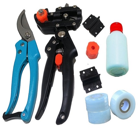 Set pentru altoire Totokita, Cleste altoit, Foarfeca vie, 3 Benzi, Mastic cicatrizant si regenerare