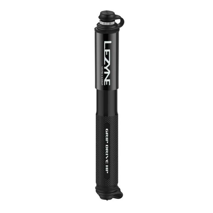 Pompa bicicleta, Lezyne, LZN-1-MP-GRIPHP-V1S04, De mana, Alb/Negru, 23 cm