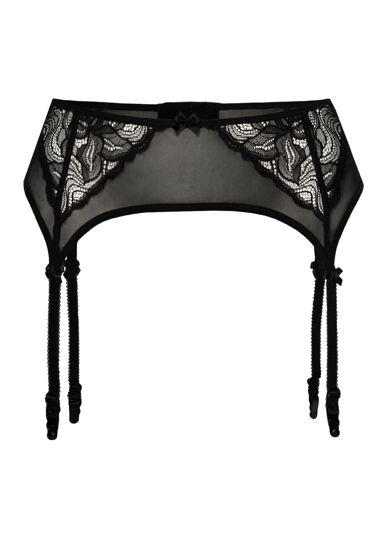 Portjartier cu dantela Stella, Teyli, Negru, XL - eMAG.ro