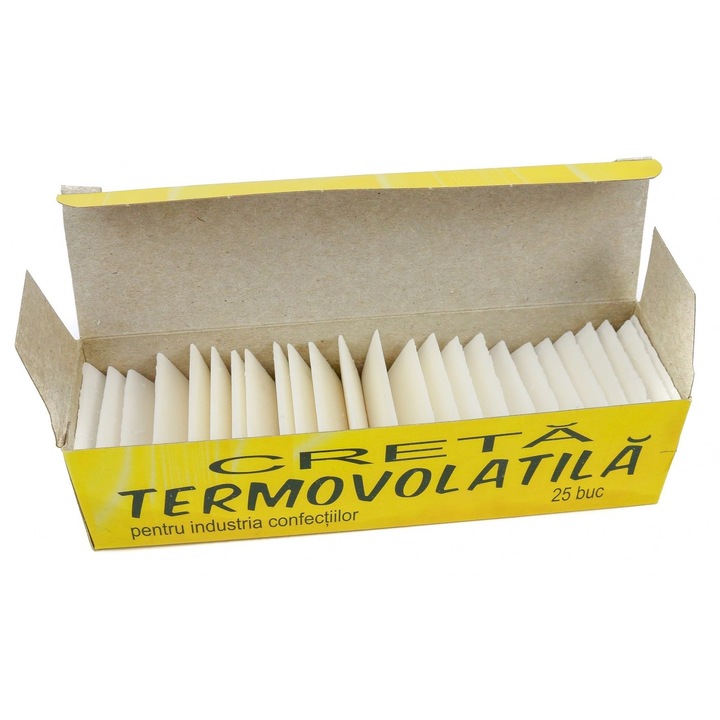 Set 25 bucati Creta termovolatila, CRETOROM, alb