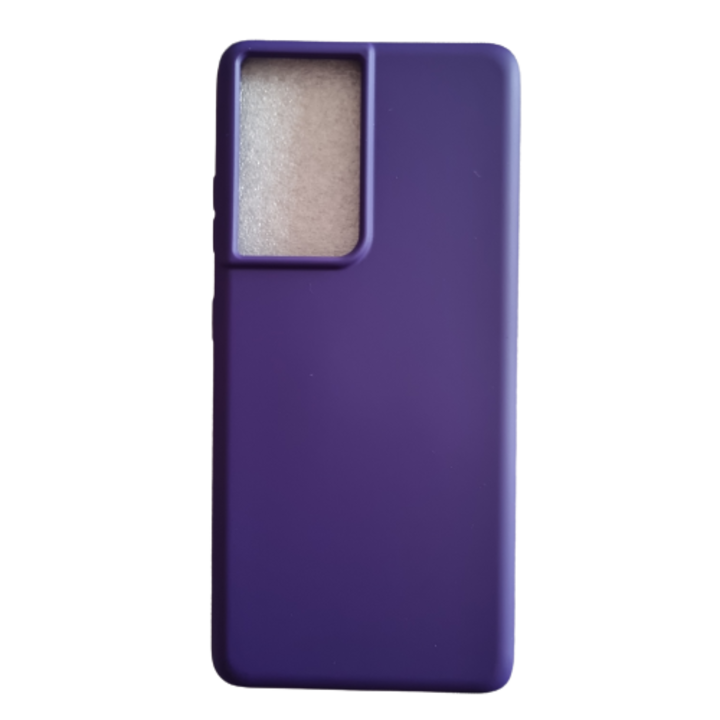 Samsung S21Ultra kompatibilis TPU tok, Belső bársony, Sötétkék, TELGORBCS