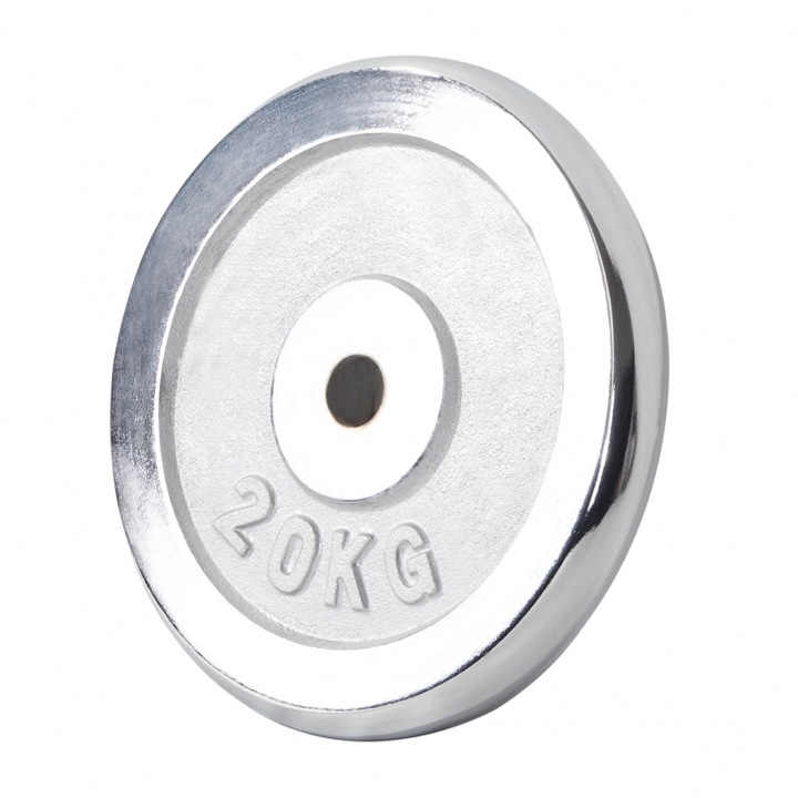 Disc metalic, Gorilla Sports, Cromat, 30/31mm, 20 kg