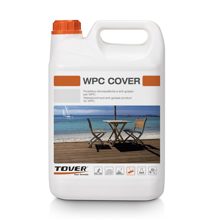 Tover Felületkezelés, kompozit felületvédelmi megoldás, WPC Cover, 5L