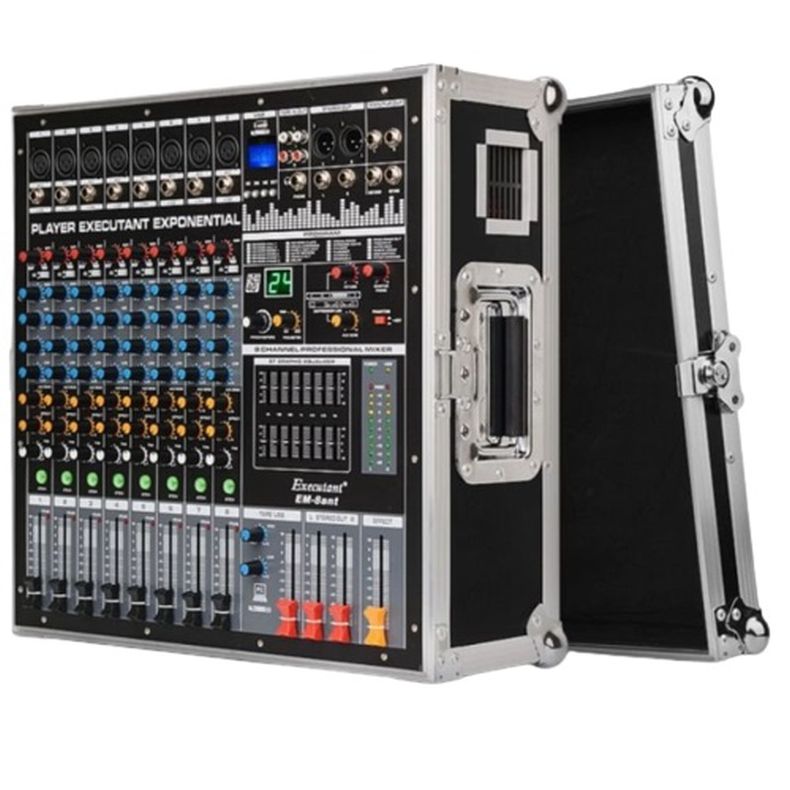 Sandy belt Contest Mixer Audio Profesional 12 Canale cu Amplificare 600 W x 2, Bluetooth  Record, Multi-Purpose Input Mic Line Insert Stereo USB Playback si Sound  Card - eMAG.ro