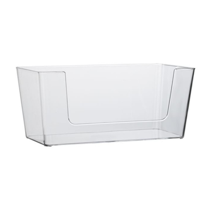 Cutie de baie, acril transparent, 33 x 16 x 14,5 cm