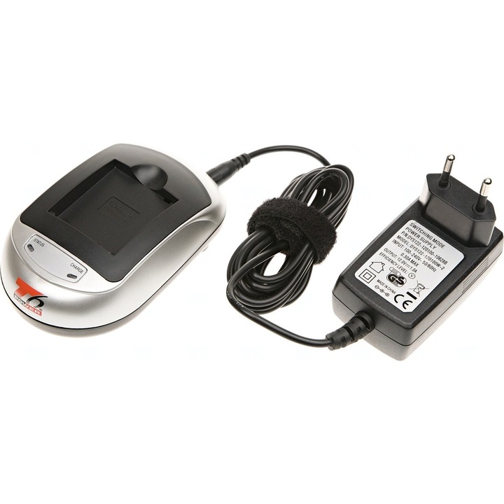 T6 Power akkumulátor töltő kompatibilis a Canon LP-E8, 230V, 12V, 1A