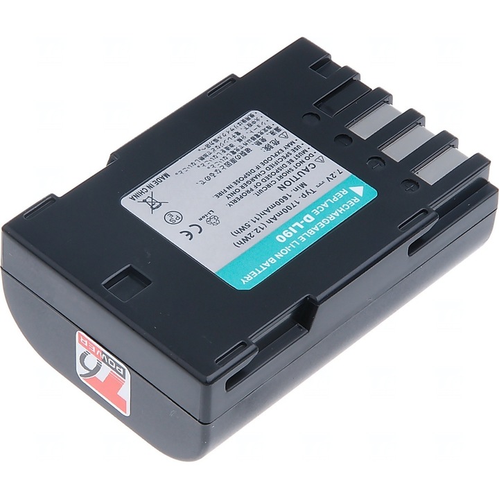 Baterie T6 Power compatibil cu Pentax D-Li90, 1700mAh, negru
