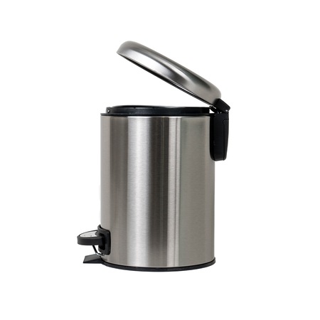 Cos menajer, capacitate 3 litri din inox, cu pedala / Z-LINE 4551