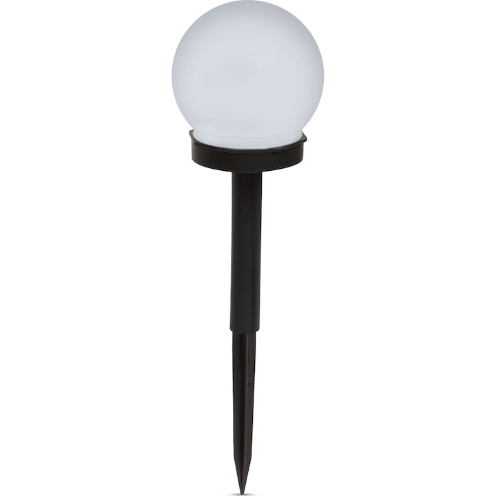Lampa solara LED Garden Of Eden 11711, plug-in, sferica, lumina alba rece, acumulator 40 mAh, IP44, 10 cm