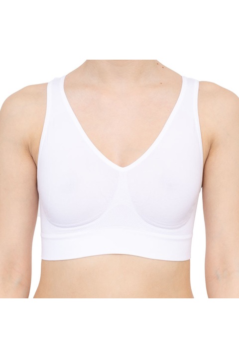 Bustiera dama, Bellinda, Poliamida/Elastan, Alb, Alb, XL