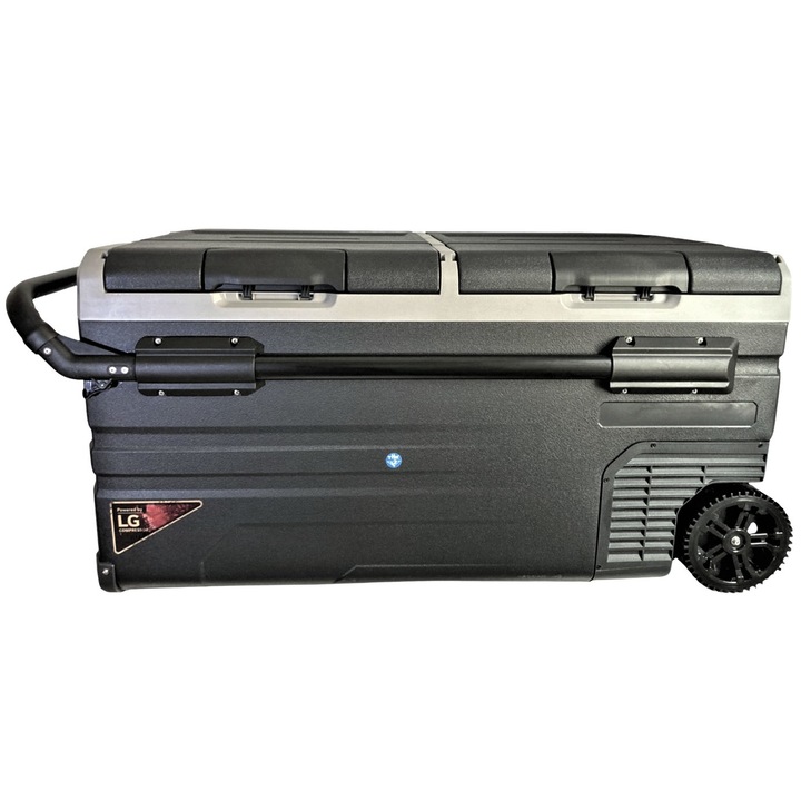 THK Frigider auto, cu compresor 95LG, Acumulator, Solar Panel, temperatura intre -20℃ ~ +20℃