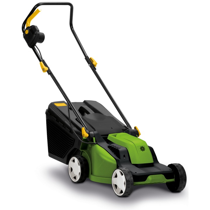Elektromos fűnyíró Fieldmann FZR 2025 -E, teljesítmény 1300 W, vágási szélesség 32 cm, 30 l, zöld / fekete