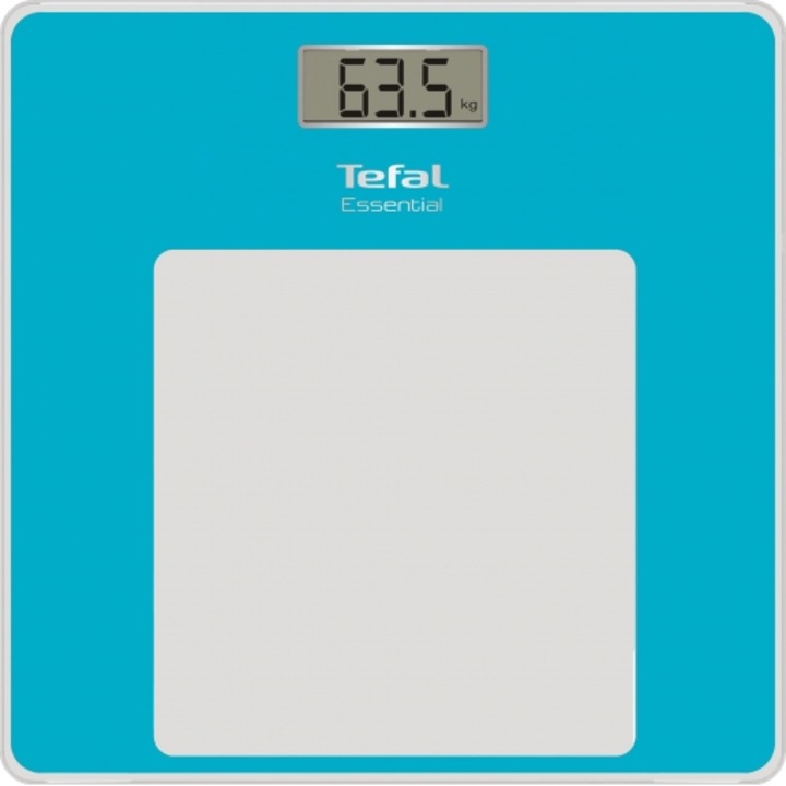 Везна за баня Tefal PP1303V0, 150 кг, LCD екран, Синя