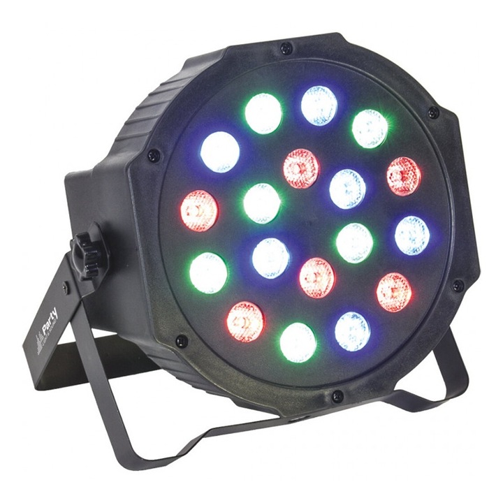 Proiector Selling Depot 18 LED Slim lámpák, Események, Esküvők, Keresztelők, DMX in-out, Hűtő, Klub, Disco, Buli