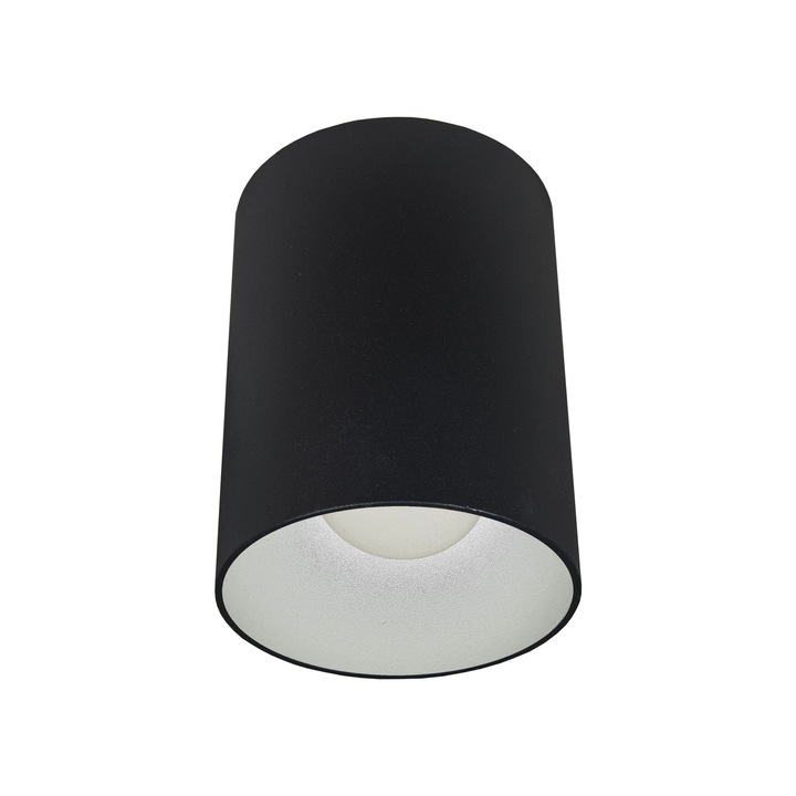 Spot de tavan, Puerto Rico, Boma, LED, Aluminiu, Negru/Argintiu