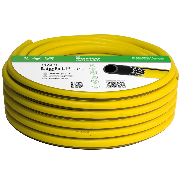 Agaplast, Light Plus rugalmas kerti tömlő, 3 rétegű, 1/2", 50m