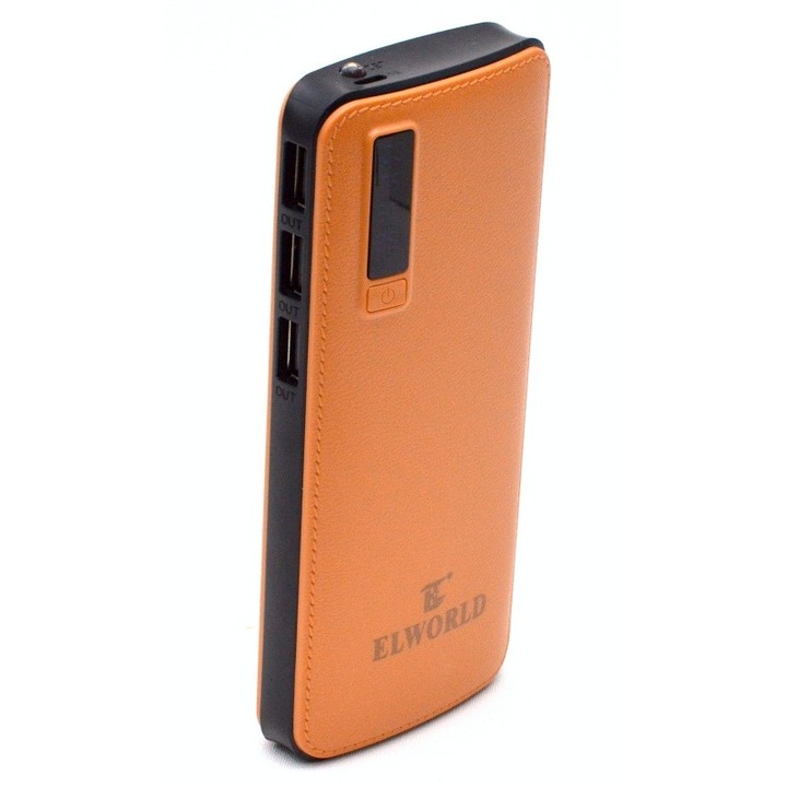 Baterie Externa Power BOX, capacitate 20000 mAh, 3 porturi USB, 1 cablu USB-MicroUSB, Maro, ATX-BBL4445