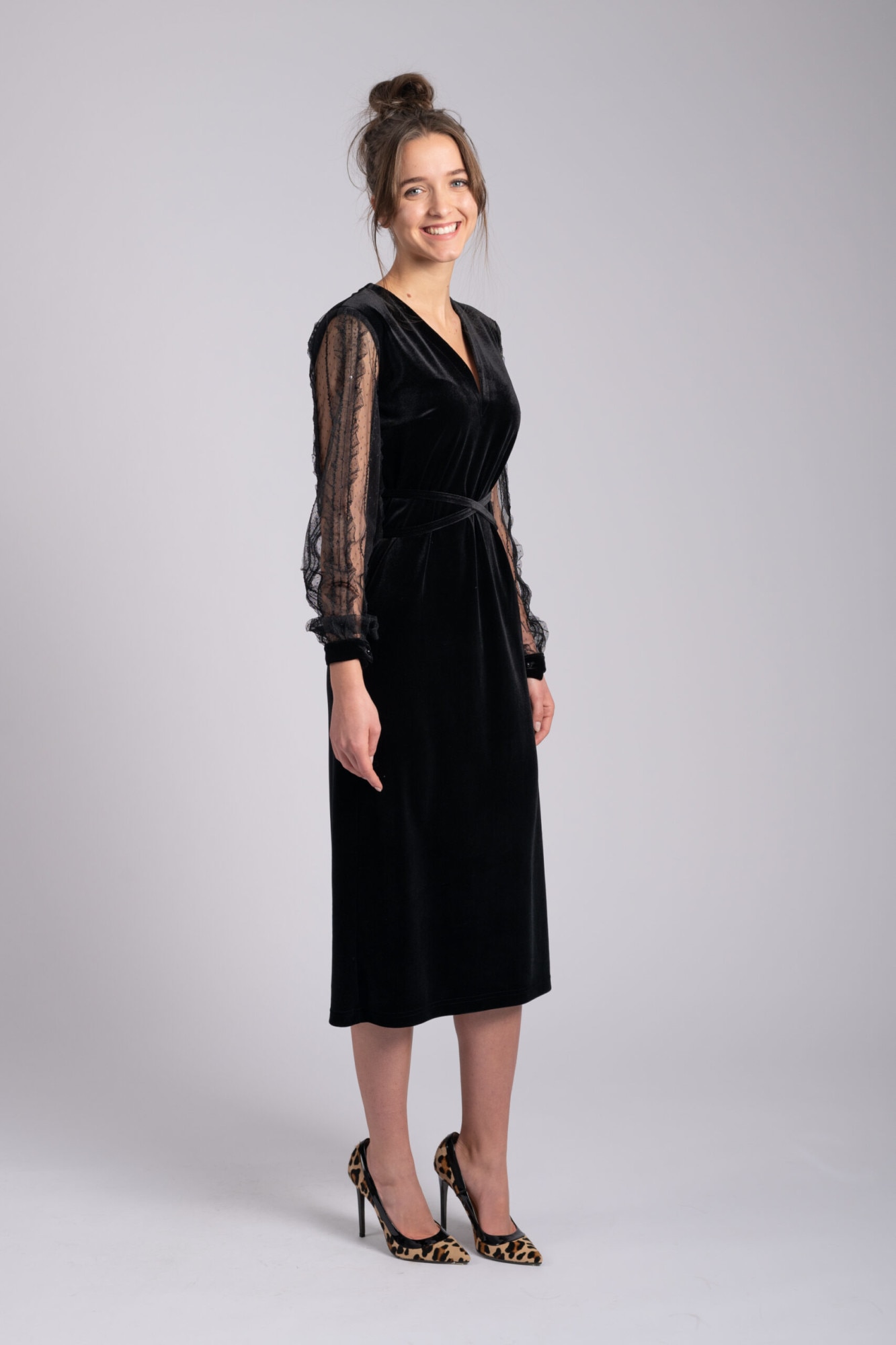 Morfechi Robe Rochie robe incontournable, negru, Moraki, 36 - eMAG.ro