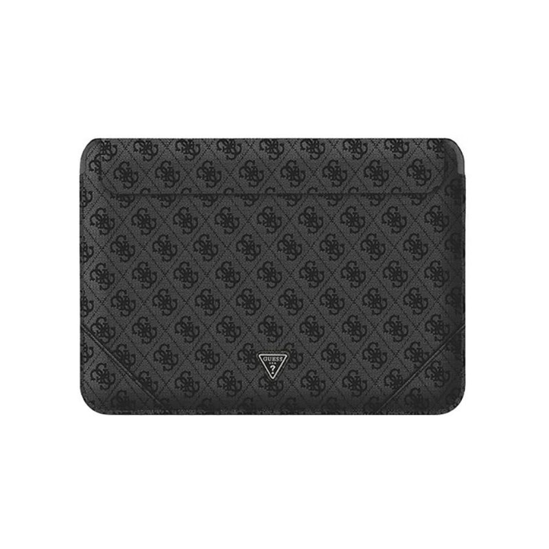 Husa Premium Guess Sleeve Uptown Triangle Logo, Compatibila Cu Laptop / Macbook 16 Inch, Negru - 39950